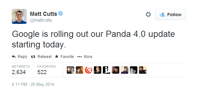 Google cập nhật thuật toán Google Panda 4.0