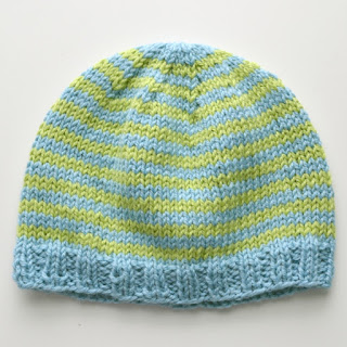 cozy birdhouse | striped newborn hat