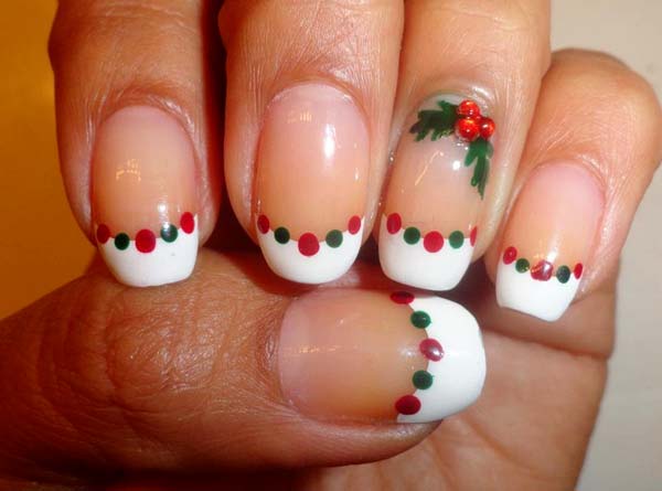 DISEÑO DE UÑAS - MANICURE NAVIDEÑO by maquillajebellezamujer.blogspot.com