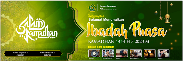 Download Desain Spanduk Ramadhan 1444 H / 2023 M