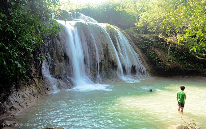 Air terjun Jurang Pulosari kala pagi