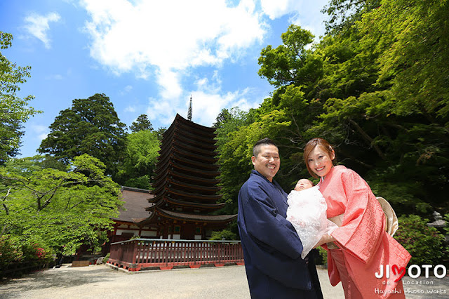 談山神社でのお宮参出張撮影