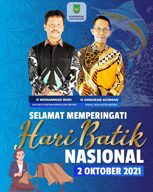 Peringati Hari Batik Nasional, Rudi : Jangan Lupa Mengenakan Batik Disetiap Acara