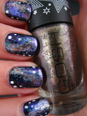 Galaxy-nails-blue-pink-white-gold-glitter-nail-art