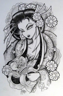 Geisha Tattoo Design