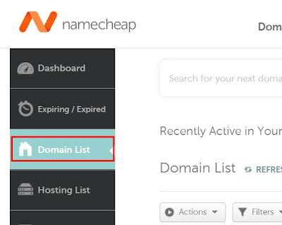 Namecheap domain list