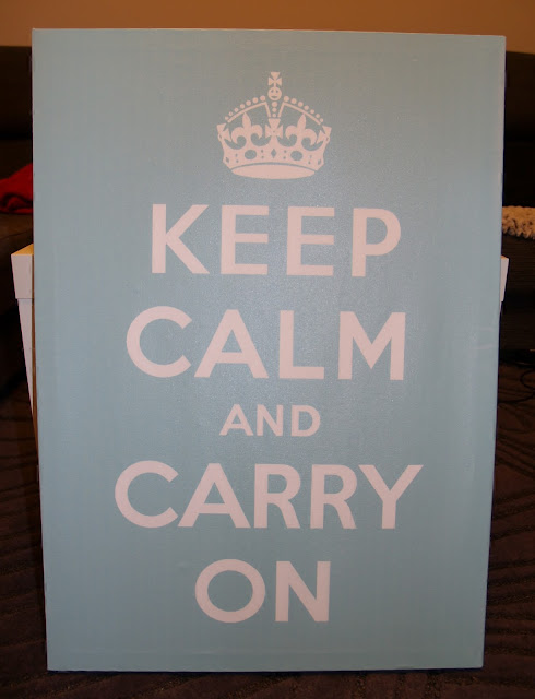 cuadro keep calm and carry on