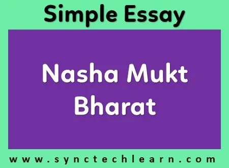 essay on Nasha Mukt Bharat