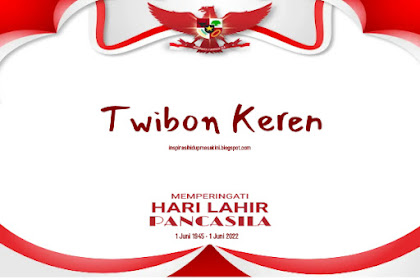 Frame Twibon Hari Lahir Pancasila Tahun 2022