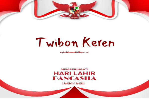 Frame Twibon Hari Lahir Pancasila Tahun 2022