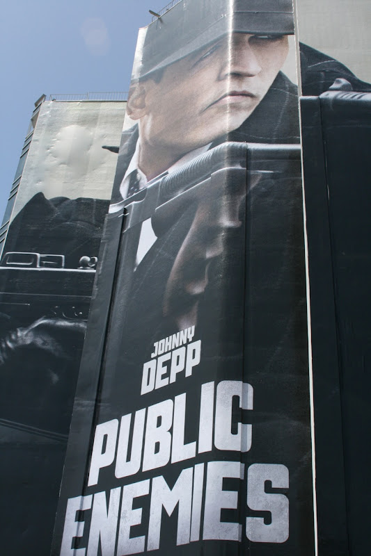 Johnny Depp Public Enemies film billboard