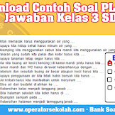 Download Teladan Soal Mata Pelajaran Plh Lengkap Kunci Tanggapan Kelas
3 Sd