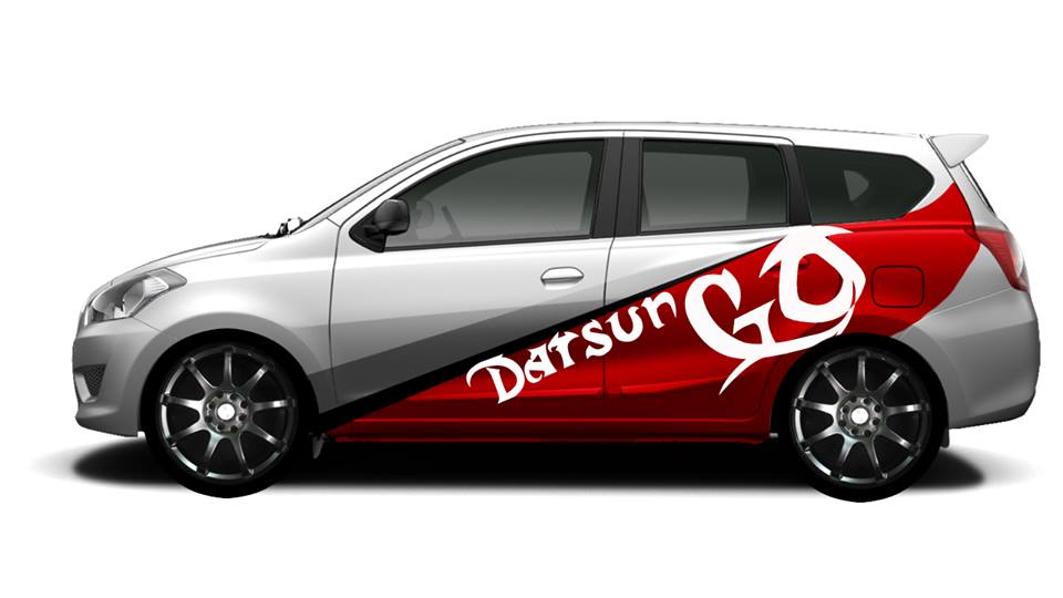 Desain cutting stiker  untuk Datsun  GO 
