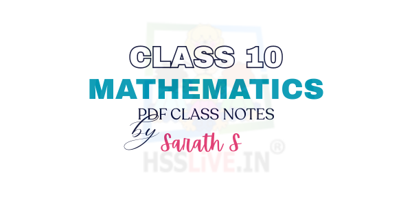 class 10 sslc mathematics notes class 10 sslc mathematics notes