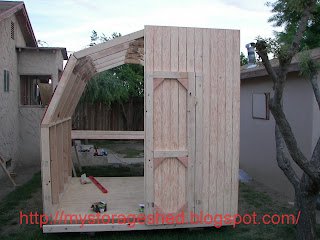 how to build a storage shed: step 4 build storage shed