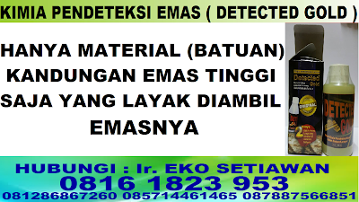 DISTRIBUTOR KIMIA PENDETEKSI EMAS