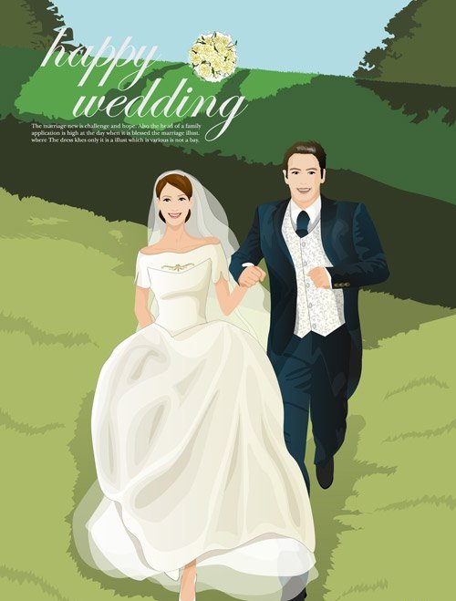 vector wedding