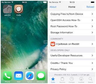 Yalu jailbreak supports iOS 10./10.1/10.2 jailbreak