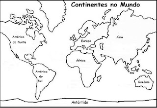 Continentes do mundo e a copa