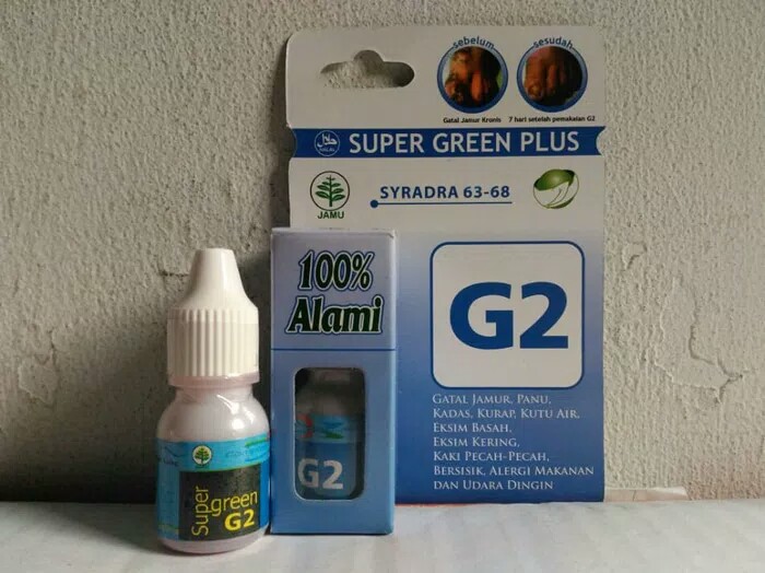 Jual Obat Eksim Gatal Jamur Super Green Plus G2 di Surabaya