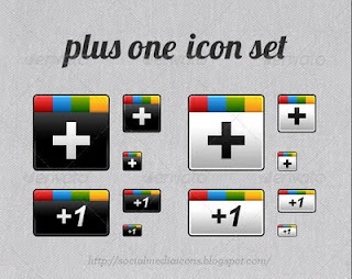 Google plus one Icons free