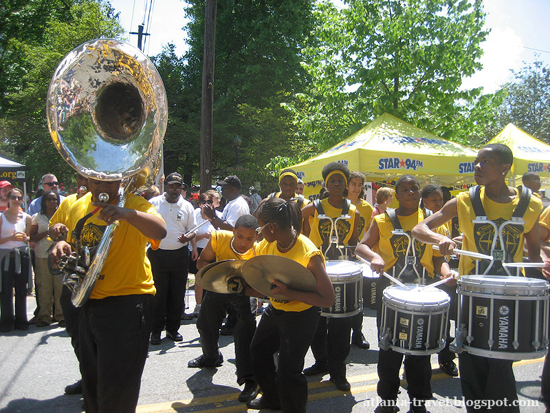 Парад и фестиваль в Инман парке. Inman park festival.