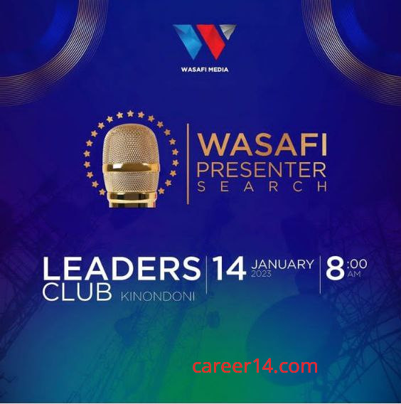 Career opportunities Wasafi media Presenters Search 2023