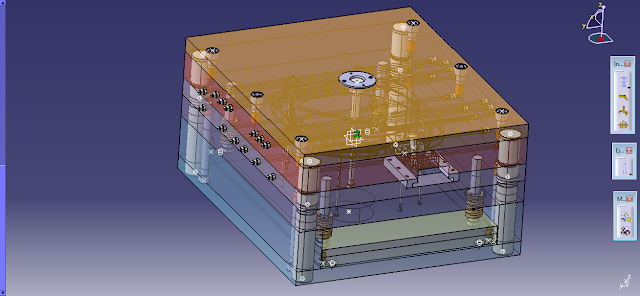 Bộ khuôn vỏ quạt thiết kế bằng catia