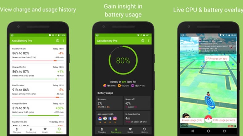 Android Cihazınız da Pil Sağlık Durumunu Accu​Battery ile Kontrol Etme