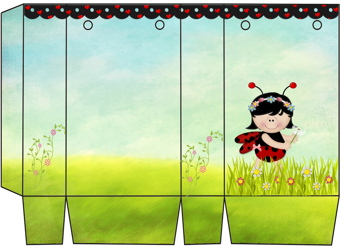 Pretty Ladybug: Free Printable Candy Paper Bag.