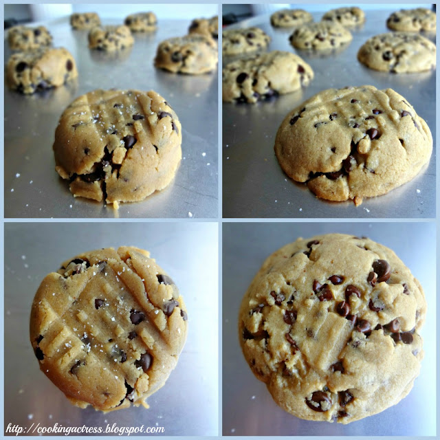 Browned Butter, Salted,  Peanut Butter Chocolate Chip Cookies