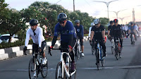 Gubernur Ajak Irwasum Polri dan Wali Kota Bogor Gowes ke Situs Tsunami