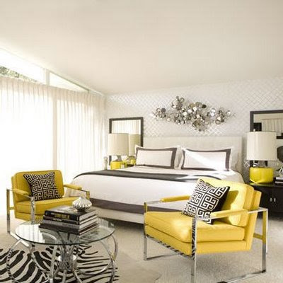 Gray and Yellow decor