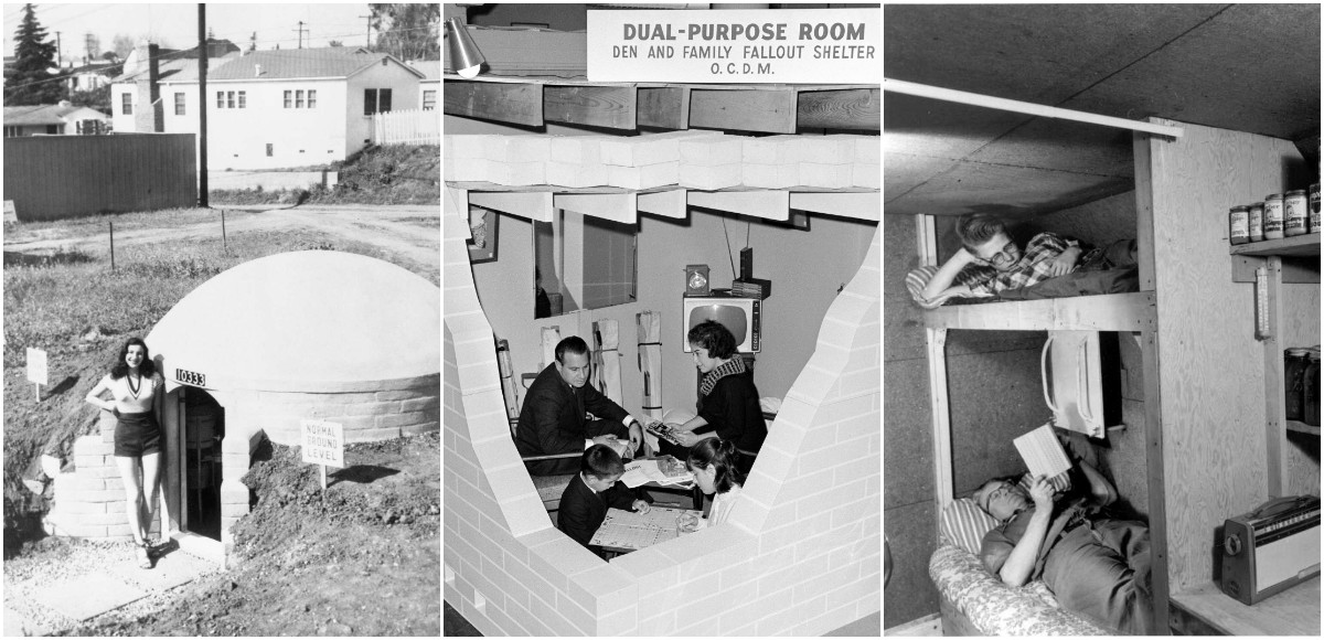 In The 1950s And 1960s Fallout Shelters Came To Be A Safety Feature In