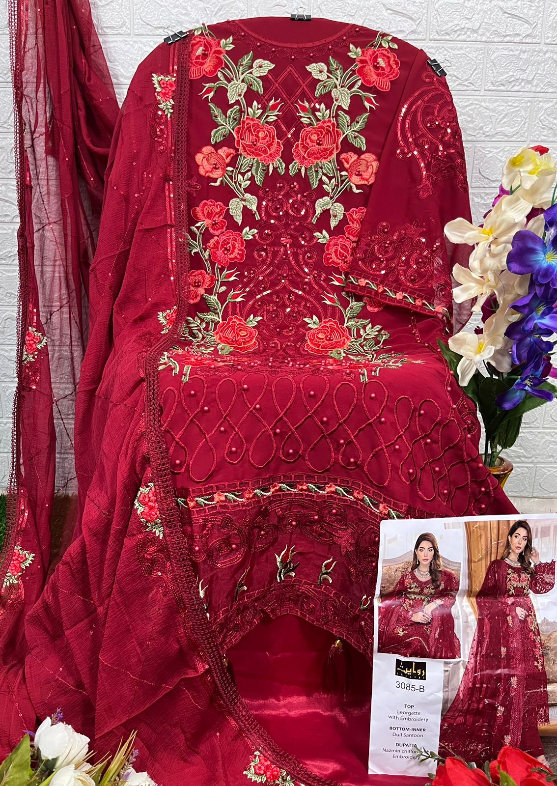 Buy Georgette Embroidery Mehnoor Vol 7 Rawayat Pakistani Sal