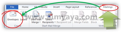 Surat menyurat merupakan aktivitas yang paling rutin dilaksanakan di perkantoran Cara Membuat Amplop di Ms Word 