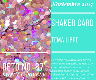 Reto No. 87 Tarjeta Shaker Card - Tema Libre