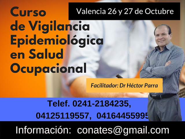 Curso de Vigilancia Epidemiológica en Salud Ocupacional. Valencia 26 y 27 de Octubre
