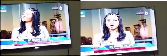 Female Channels TV News Presenter Caught Blowing Kisses To Male Colleague Live On Air