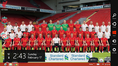 2013 Liverpool Fc Windows 7 And Windows 8 Theme