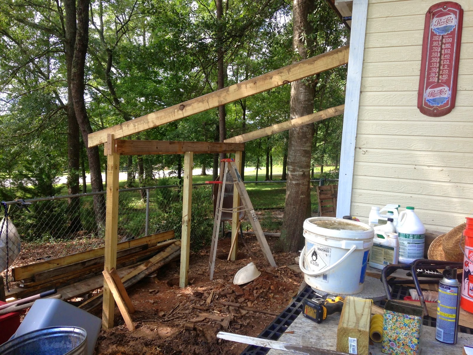 My 72 Vette: Building a potting/storage shed.