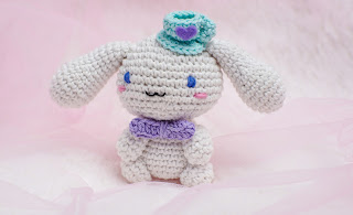 Cinnamoroll amigurumi crochet doll pattern