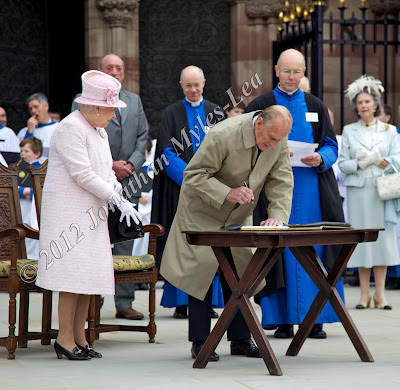 HM The Queen & HRH The Duke of Edinburgh in Hereford. Photo © Jonathan Myles-Lea