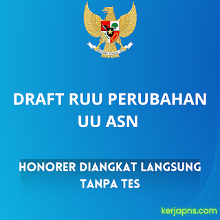 Draft Perubahan UU ASN, Honorer Bisa Diangkat Langsung Menjadi PNS Tanpa Tes