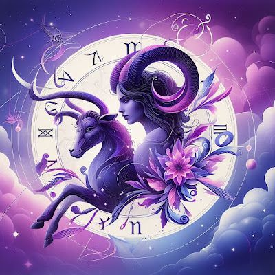 Signo de sagitário associado as cores roxo e azul marinho