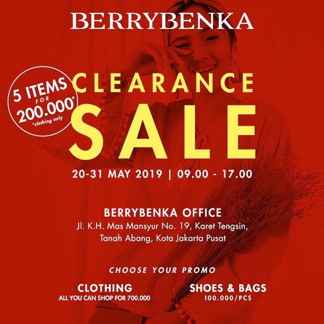 #Berrybenka - #Promo Clearance Sale 5 Item for 200K (s.d 31 Mei 2019)