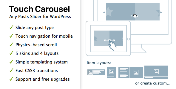TouchCarousel - Posts Content Slider for WordPress - CodeCanyon Item for Sale