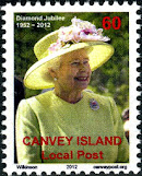 Canvey Local Post QEII Diamond Jubilee Stamp