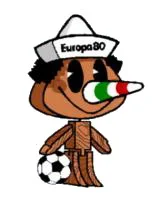 Pinocchio Euro 1980 mascot