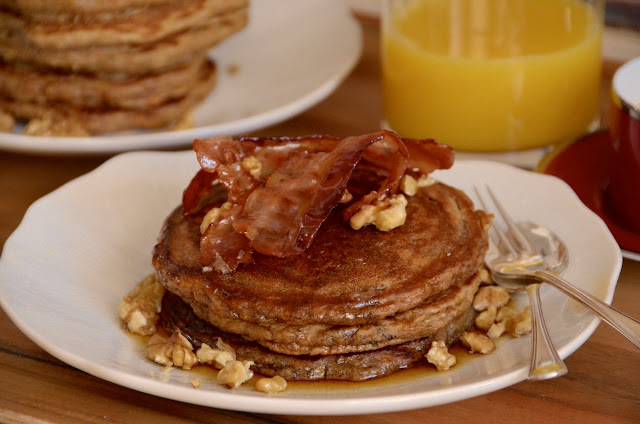 CARROT CAKE SOURDOUGH PANCAKES